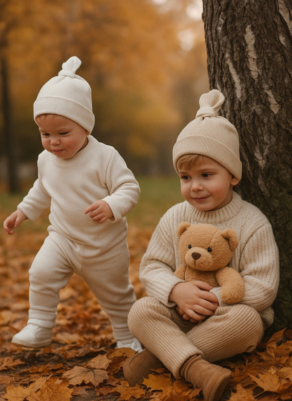 کلاه پاییزه گره ای مینیمال دو لایه دوز