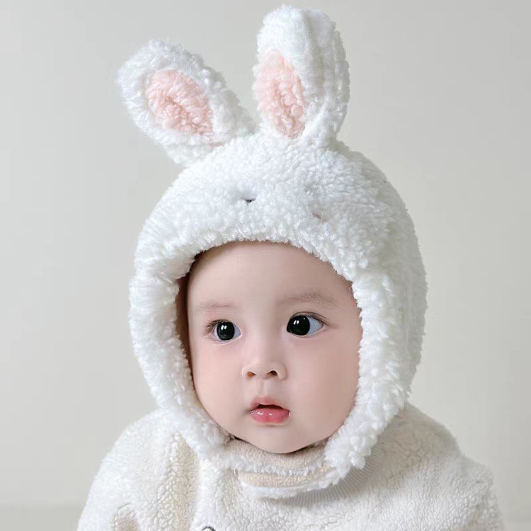 کلاه پشمی خردسال مدل خلبانی چسبی