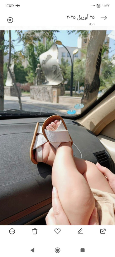 صندل چرم کودک کفددار وارداتی