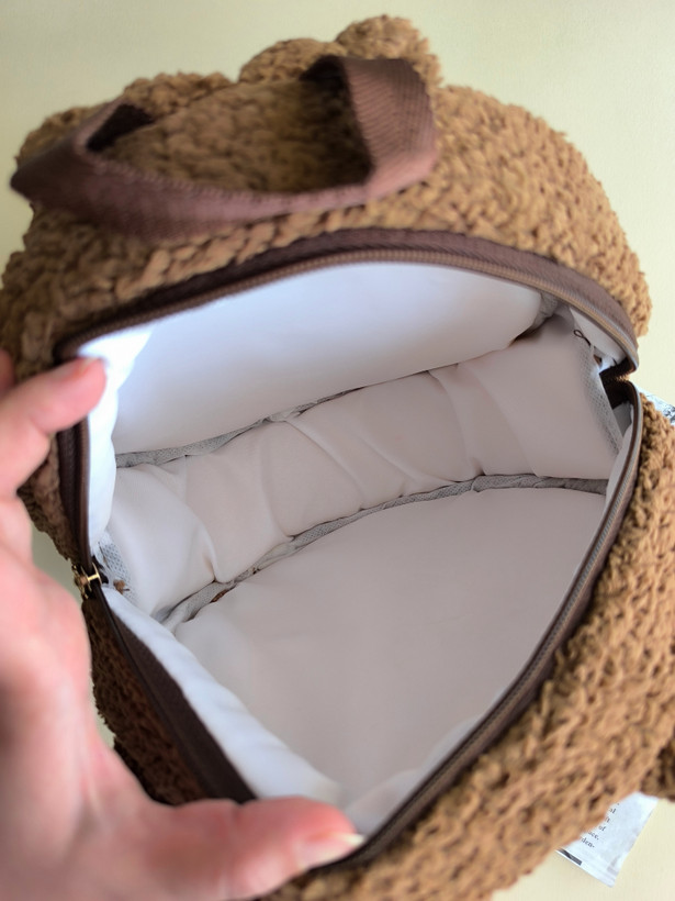 کوله پشتی تدی گرد شکلاتی